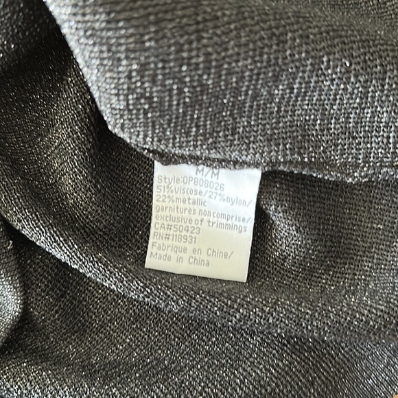Black flower bud lined sparkling cardigan - Picture 7 of 8